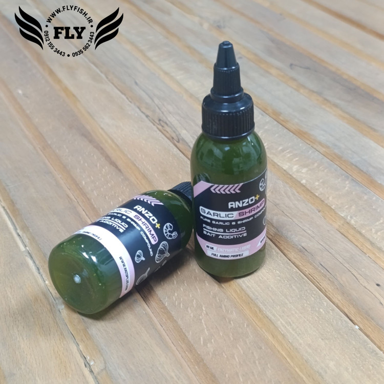 لیکوئید طعم دهنده سیر و میگو ماهیگیری آنزو 80ml ANREX