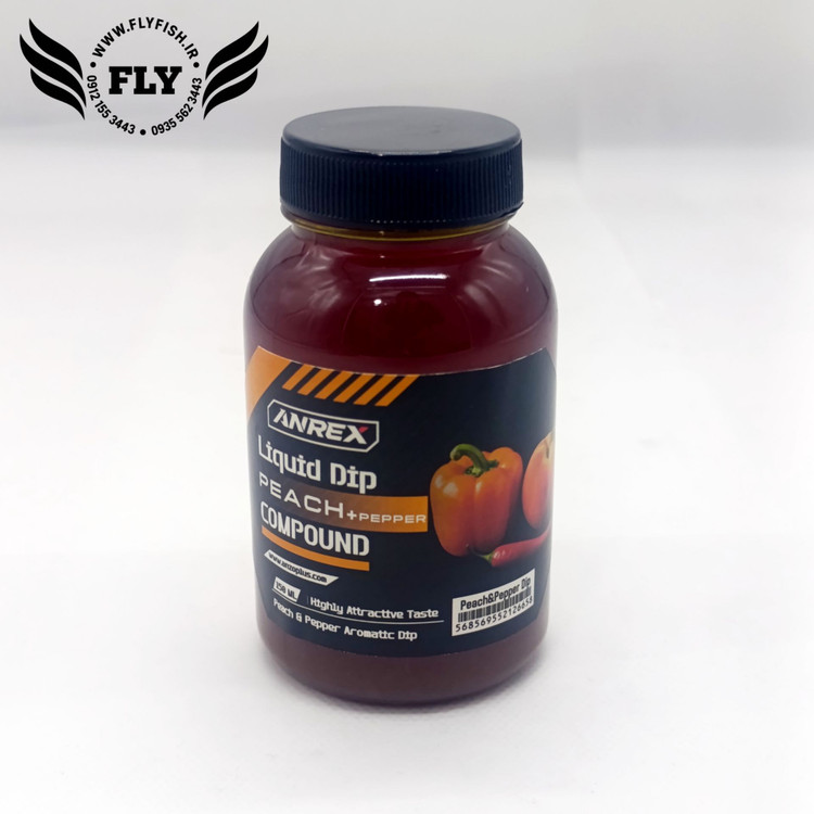 لیکوئید دیپ ماهیگیری هلو فلفل ANREX حجم 150 میل