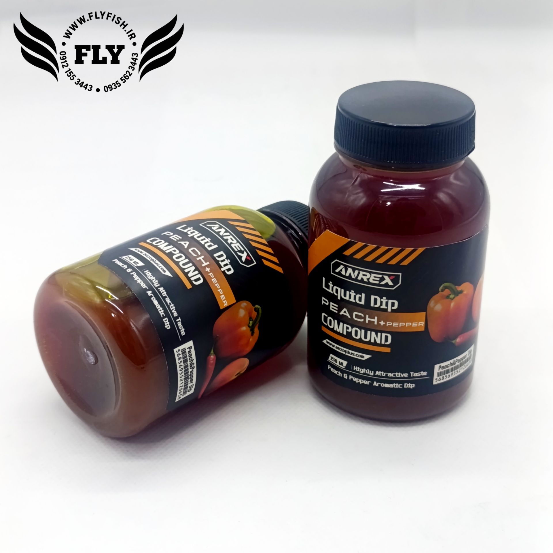 لیکوئید دیپ ماهیگیری هلو فلفل ANREX حجم 150 میل