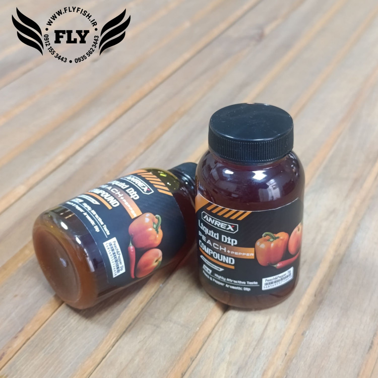 لیکوئید دیپ ماهیگیری هلو فلفل ANREX حجم 150 میل
