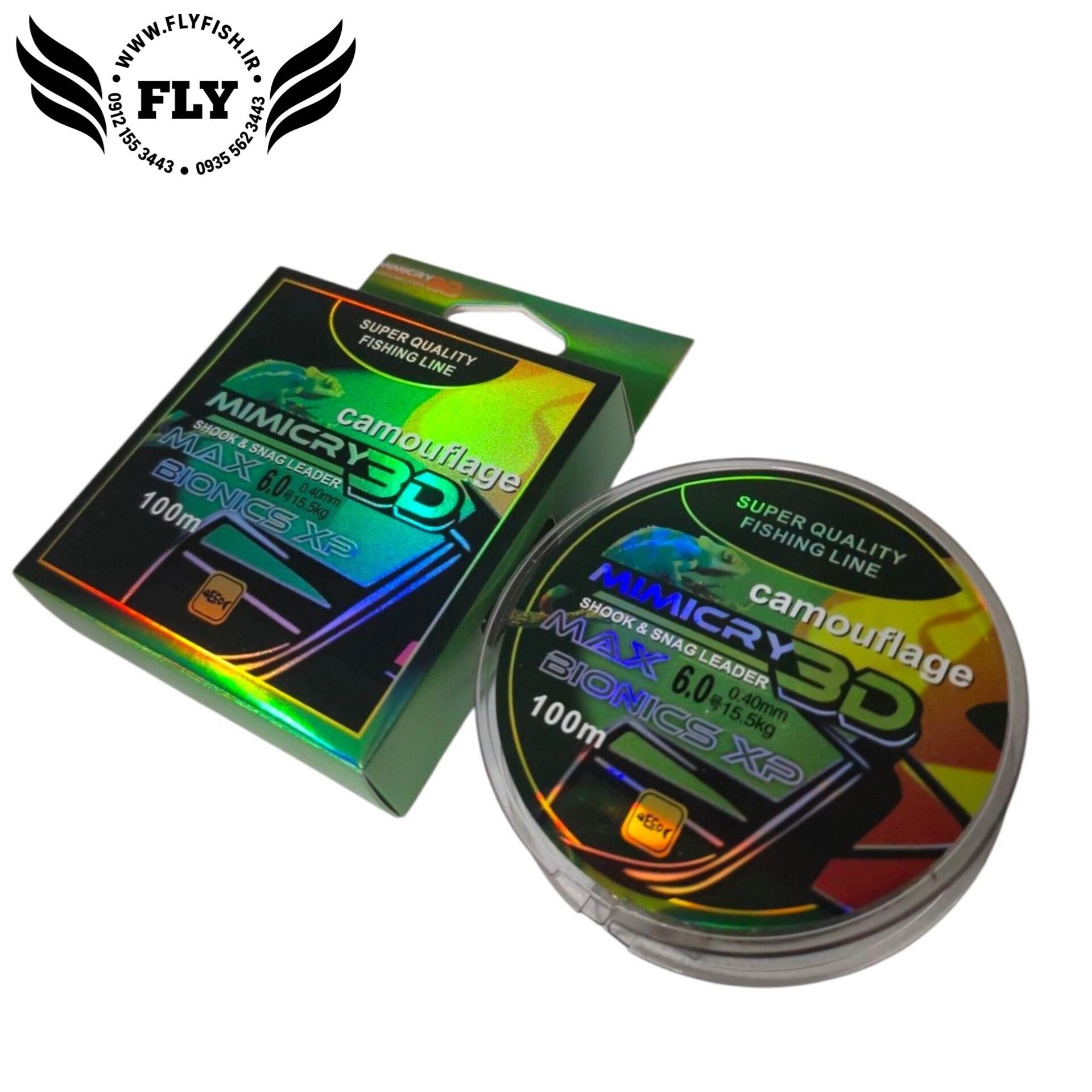 نخ مونوفیلامنت ماهیگیری استتار MIMICRY 3D 100m  سایز 0.40