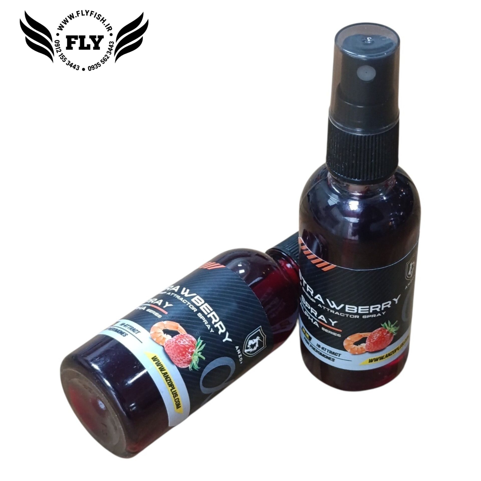 اسپری اترکتور ماهیگیری توت فرنگی  میگو آنرکس (ANREX)
