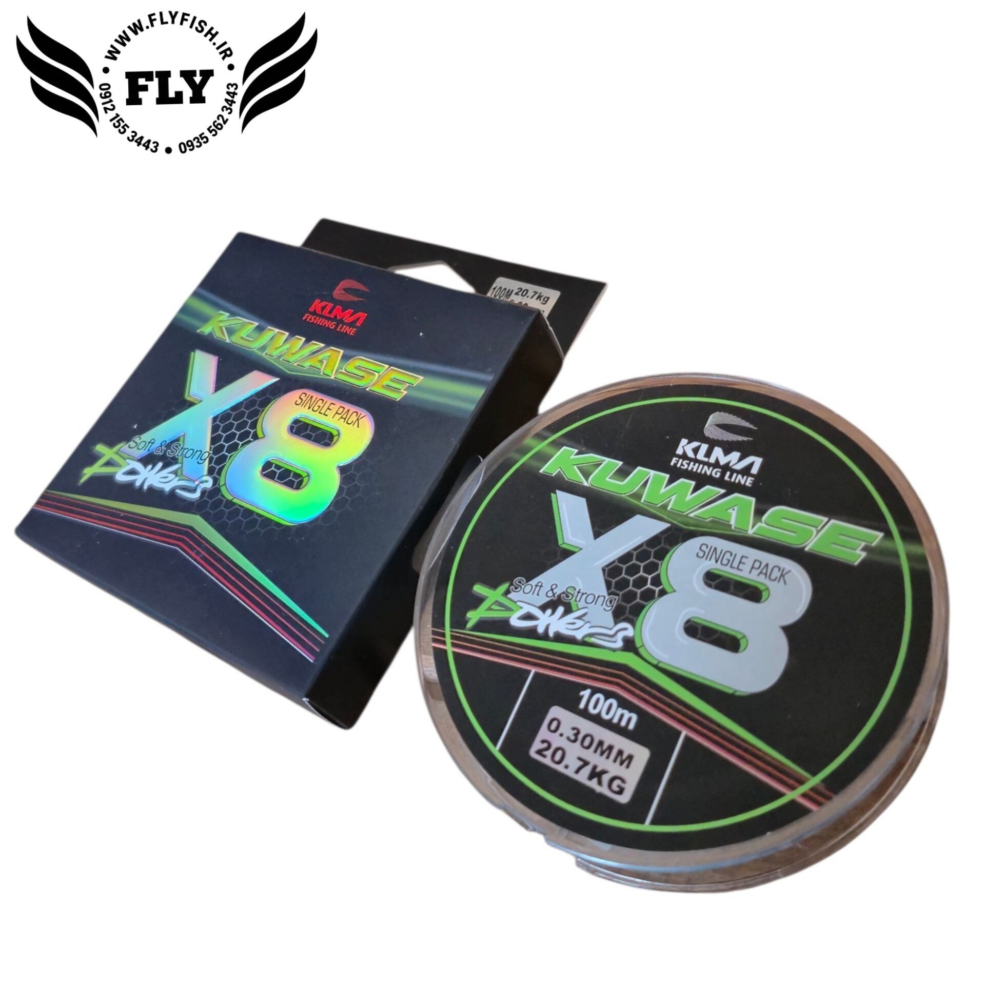 نخ ماهیگیری ابریشم KUWASE X8 سایز 0.30 متراژ 100