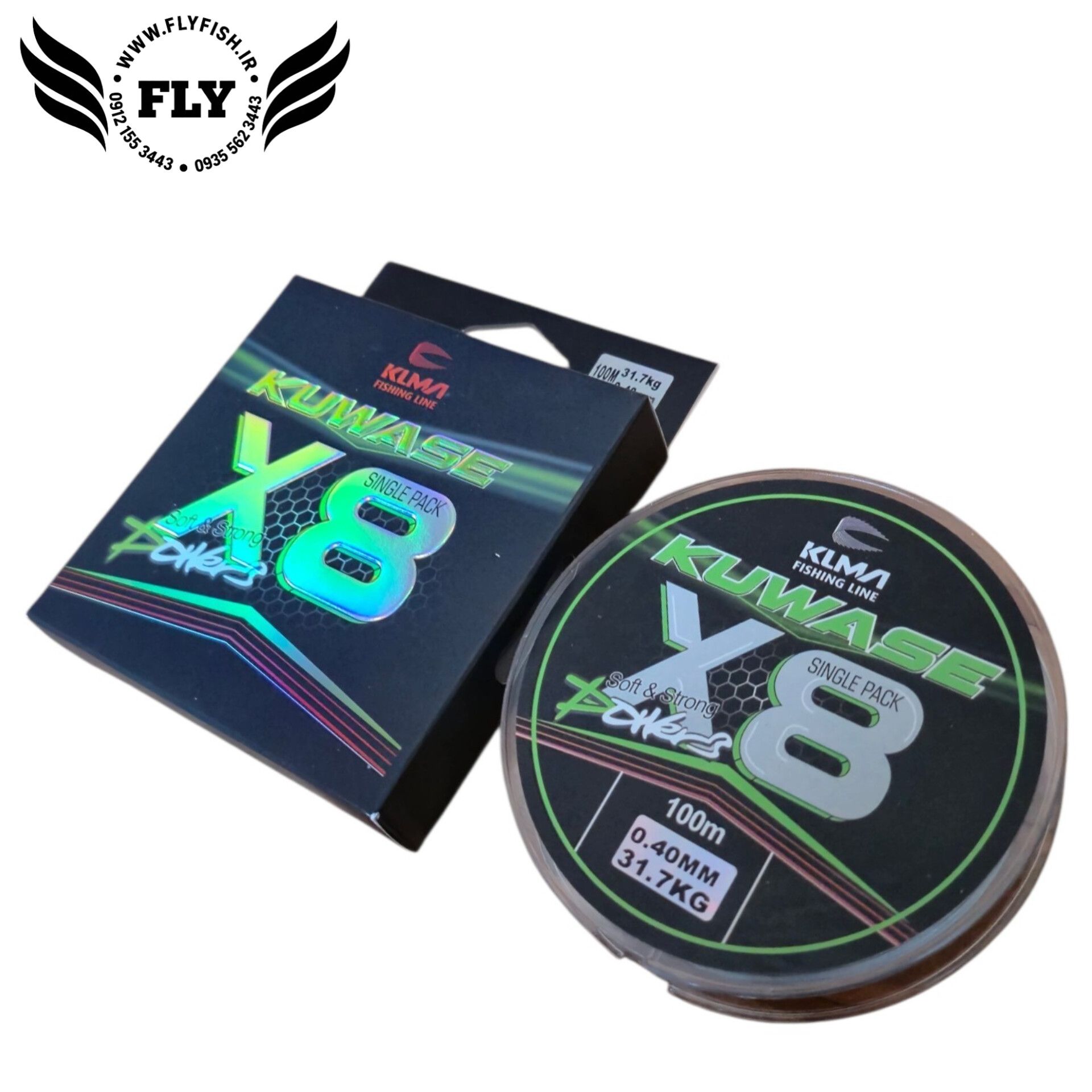 نخ ماهیگیری ابریشم KUWASE X8 سایز 0.40 متراژ 100