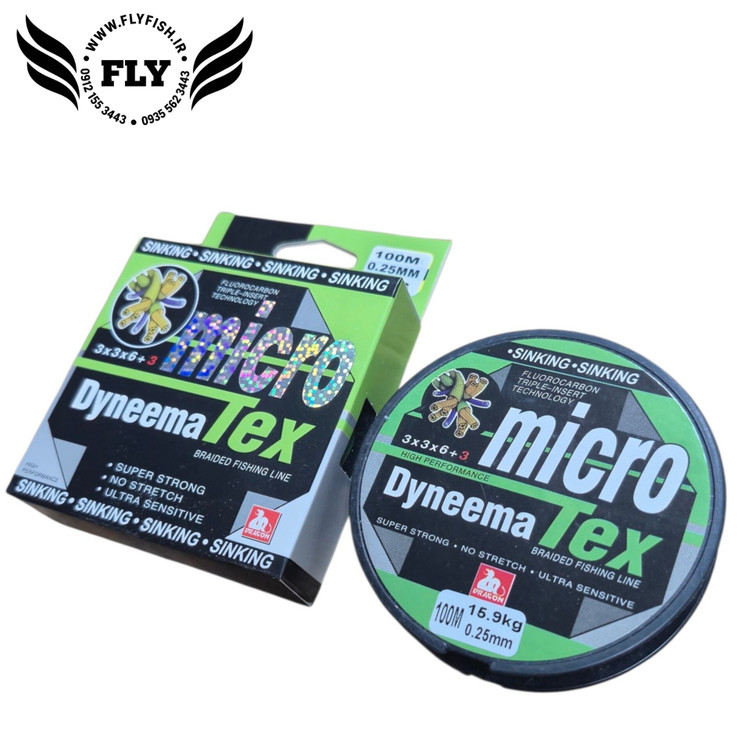 نخ ماهیگیری ابریشم MICRO TEX سایز 0.25 متراژ 100