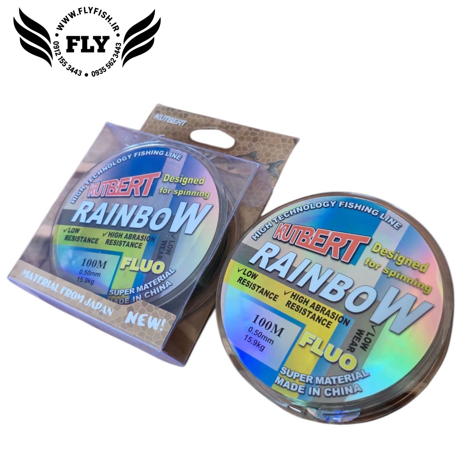 نخ ماهیگیری مونوفیلامنت RAINBOW 100m سایز 0.50