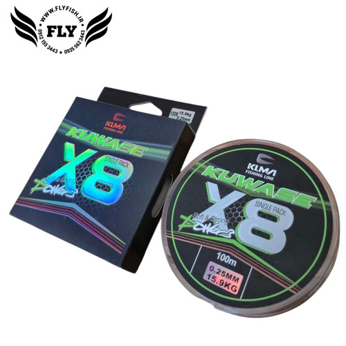 نخ ماهیگیری ابریشم KUWASE X8 سایز 0.25 متراژ 100