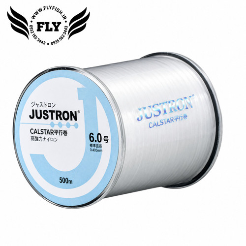 نخ ماهیگیری نایلون برند جاسترون JUSTRON متراژ 500 متر سایز 37