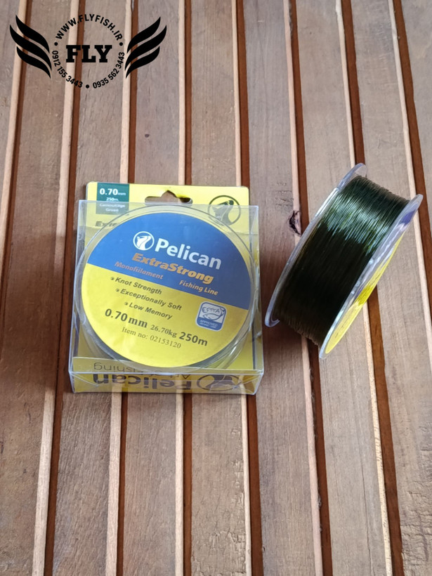 نخ مونوفیلامنت ماهیگیری Pelican 250m سایز 0.70mm