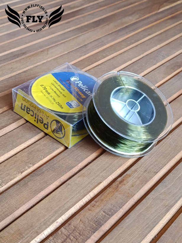 نخ مونوفیلامنت ماهیگیری Pelican 250m سایز 0.70mm