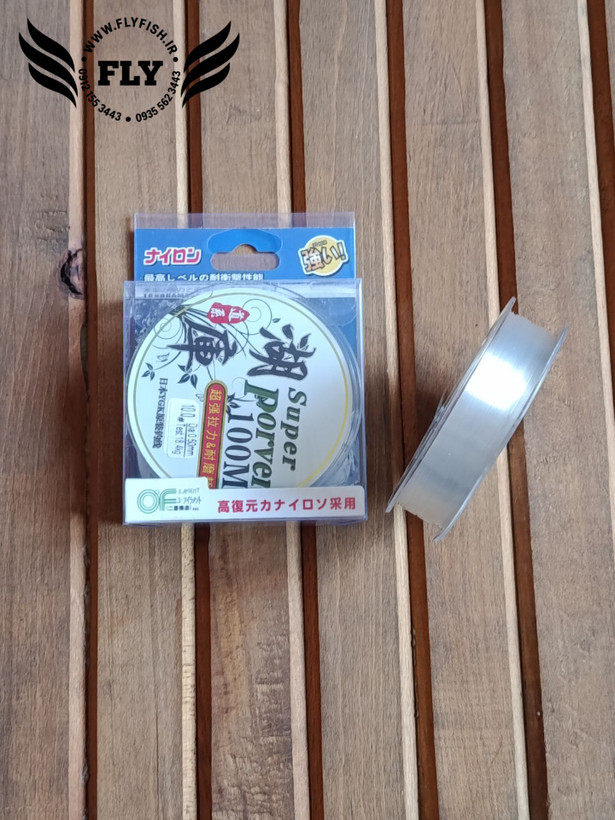 نخ ماهیگیری مونوفیلامنت SUPER PORVER متراژ 100 سایز 0.50