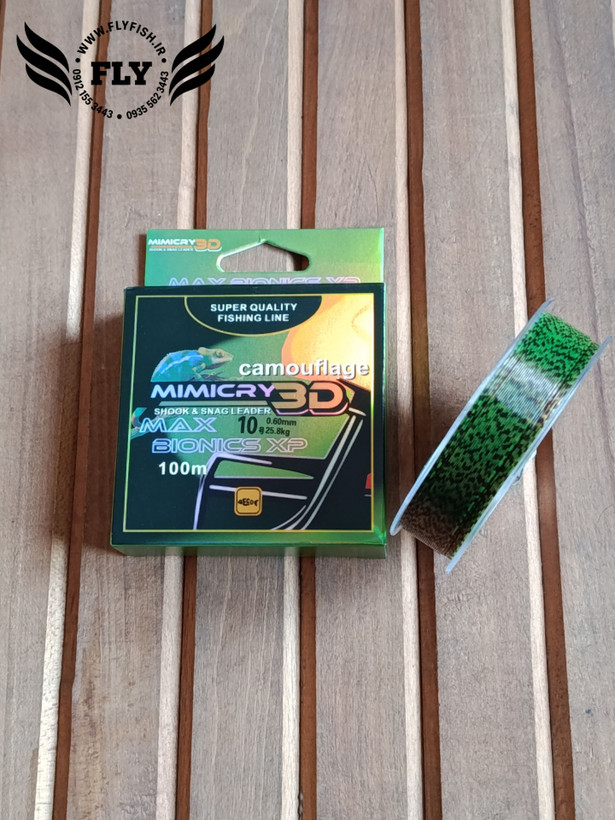 نخ مونوفیلامنت ماهیگیری استتار MIMICRY 3D 100m سایز 0.60