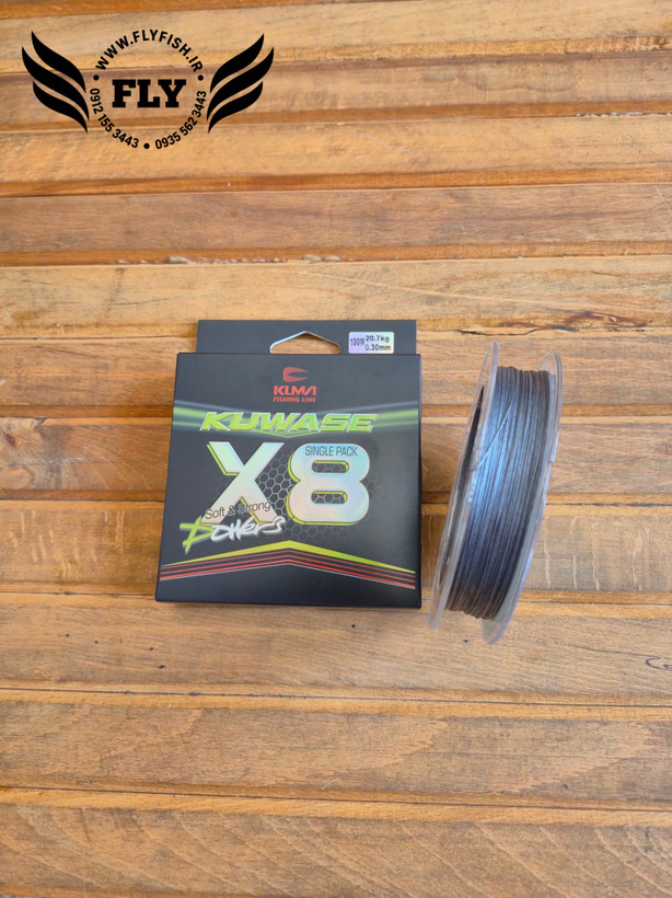 نخ ماهیگیری ابریشم KUWASE X8 سایز 0.30 متراژ 100