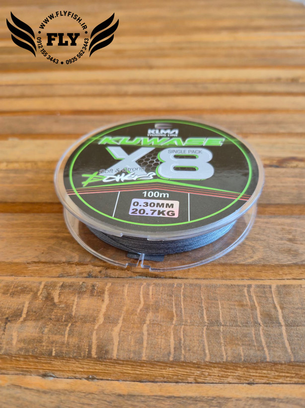 نخ ماهیگیری ابریشم KUWASE X8 سایز 0.30 متراژ 100