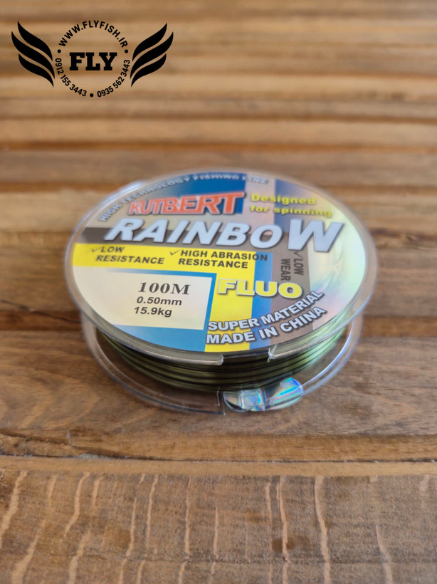 نخ ماهیگیری مونوفیلامنت RAINBOW 100m سایز 0.50