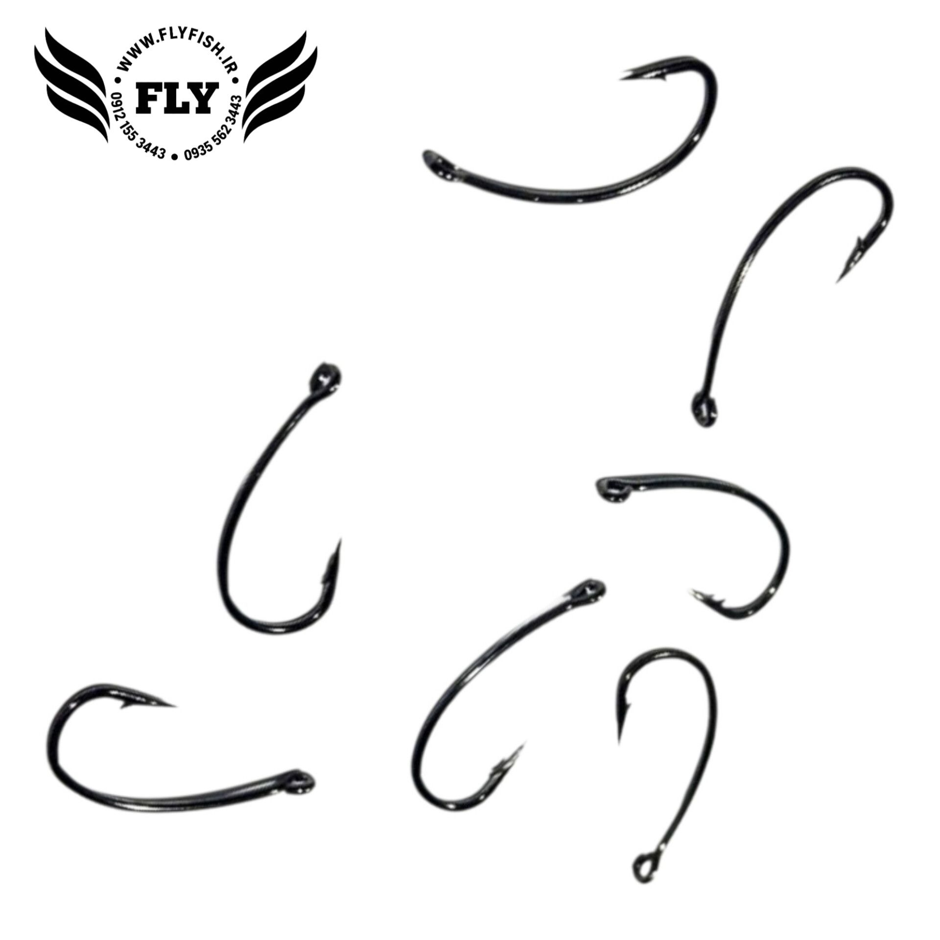 قلاب کروشانک ماهیگیری برند فایرفاکس FIRE FOX سایز 4 بسته 7 عددی