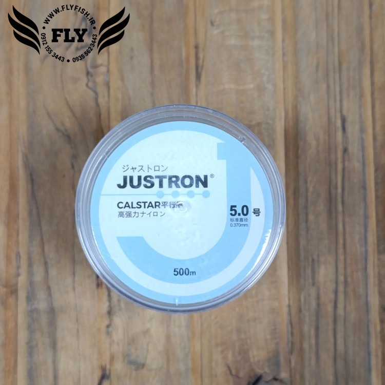 نخ ماهیگیری نایلون برند جاسترون JUSTRON متراژ 500 متر سایز 37