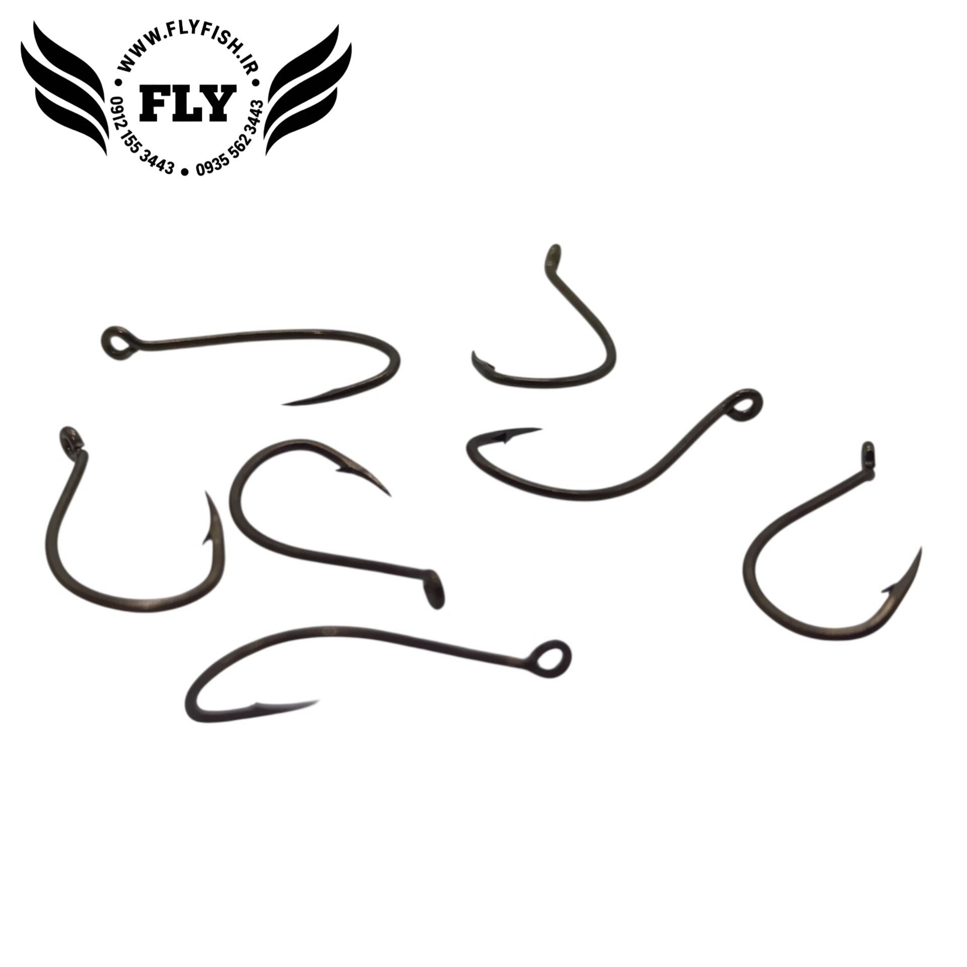 قلاب ماهیگیری برنزی سایز 2 بسته 7 عددی