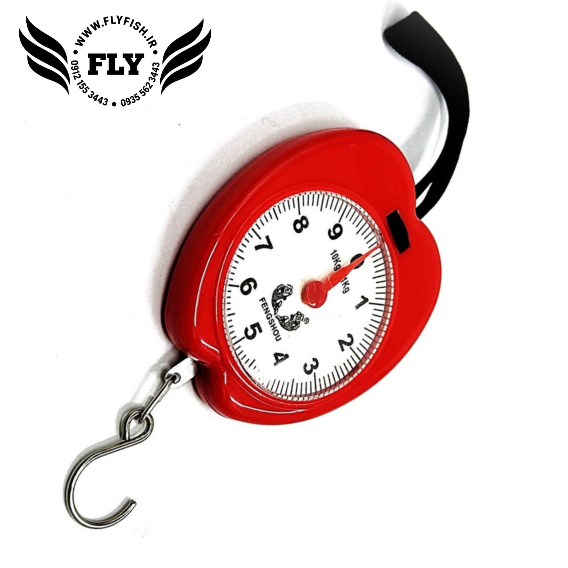 ترازوی ماهیگیری عقربه ای 10 کیلوگرمی (قرمز)