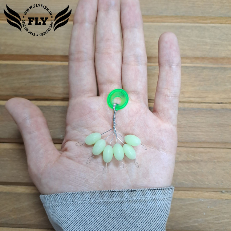 استاپر ماهیگیری سایز بزرگ بسته 6 عددی