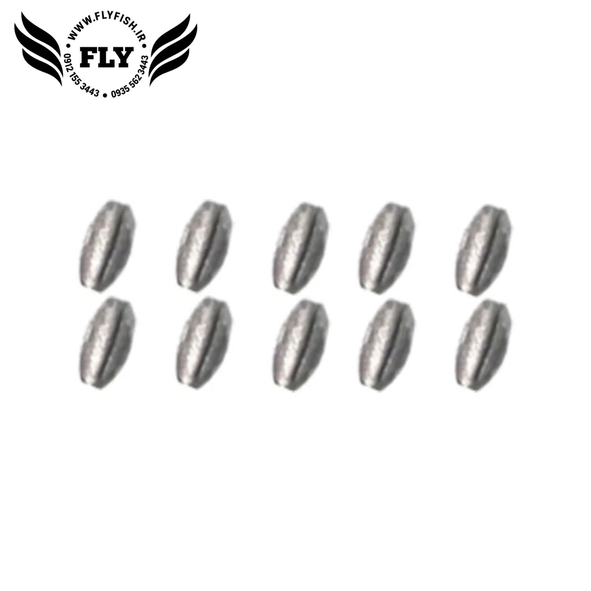 سرب چاکدار ماهیگیری گندمی 0.6g بسته 10 عددی
