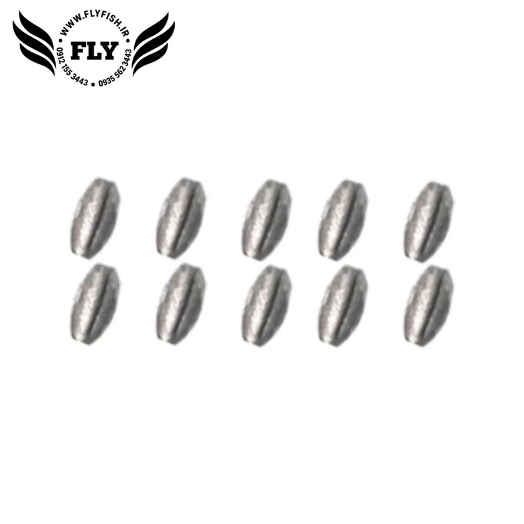 سرب چاکدار ماهیگیری گندمی 0.6g بسته 10 عددی