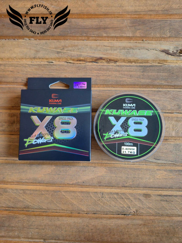 نخ ماهیگیری ابریشم KUWASE X8 سایز 0.40 متراژ 100