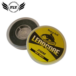 نخ لدکور هسته سربی ماهیگیری 20 متری انگری فیش ANGRY FISH 60 lb