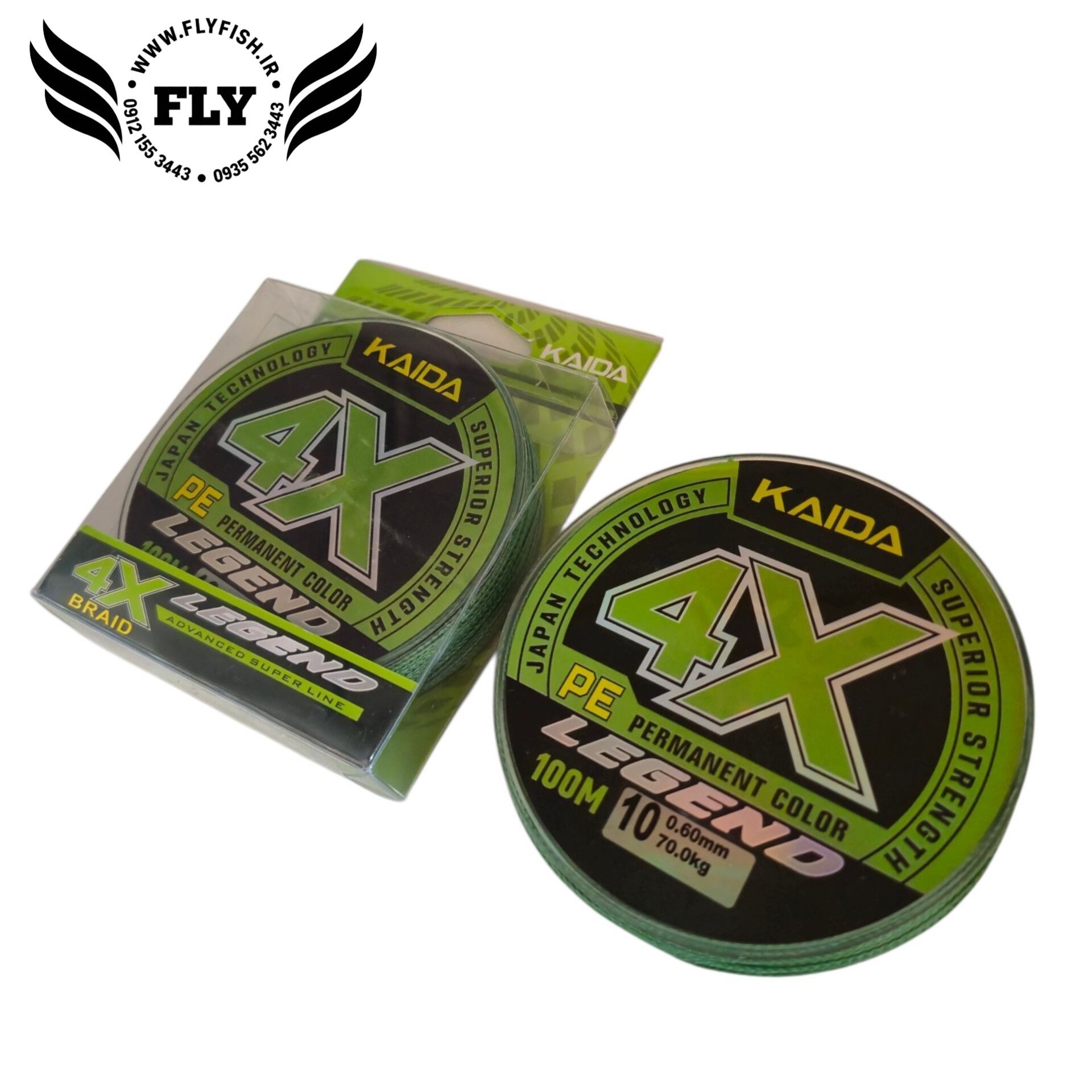 نخ ماهیگیری ابریشم کایدا KAIDA 4X  100m سایز 0.60