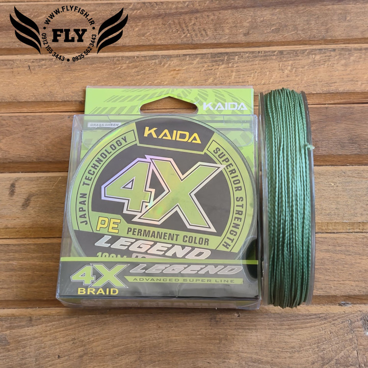 نخ ماهیگیری ابریشم کایدا KAIDA 4X 100m سایز 0.60