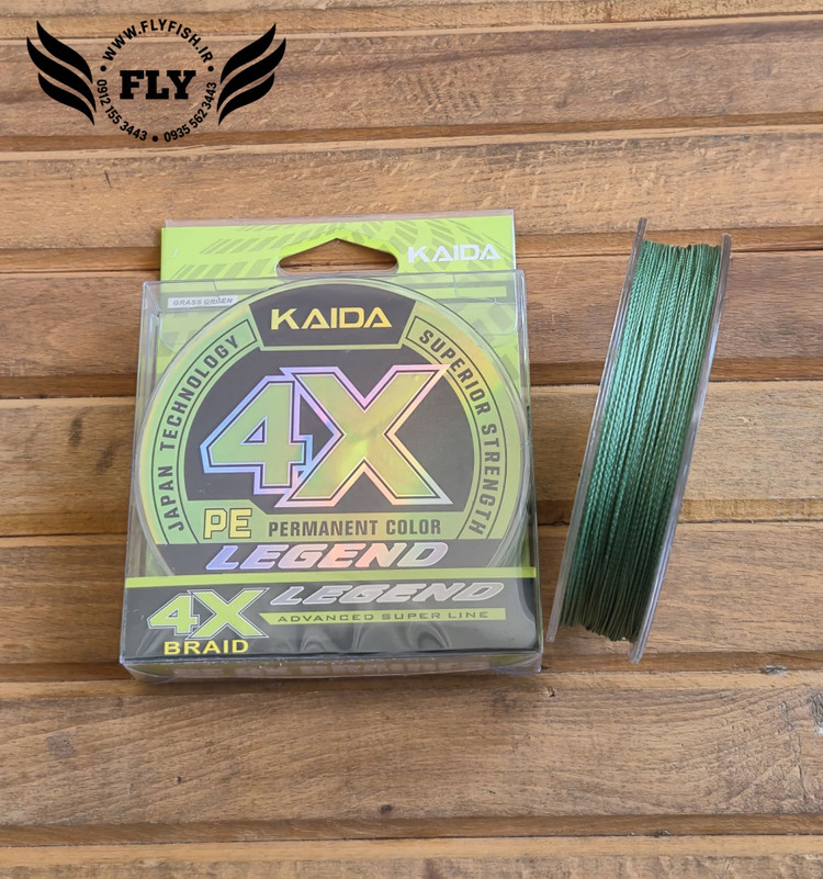 نخ ماهیگیری ابریشم کایدا KAIDA 4X 100m سایز 0.45