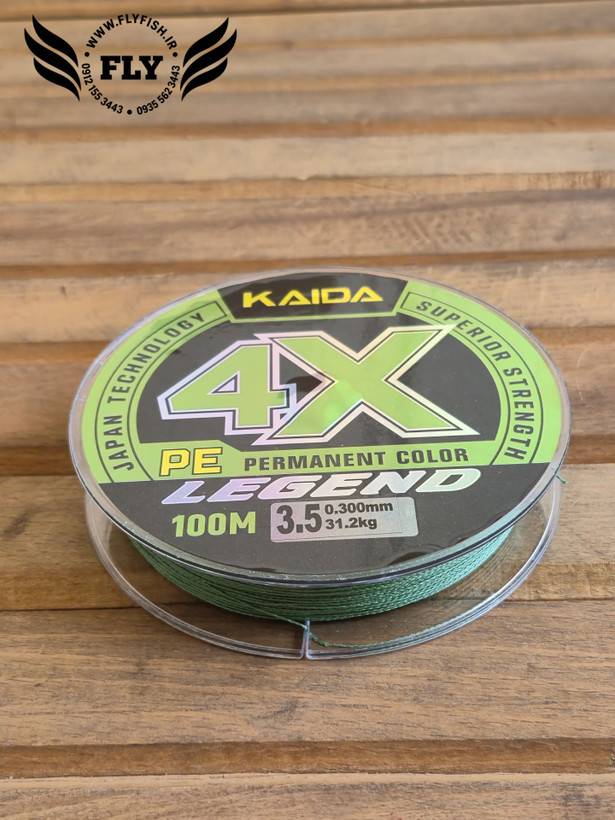 نخ ماهیگیری ابریشم کایدا KAIDA 4X 100m سایز 0.30