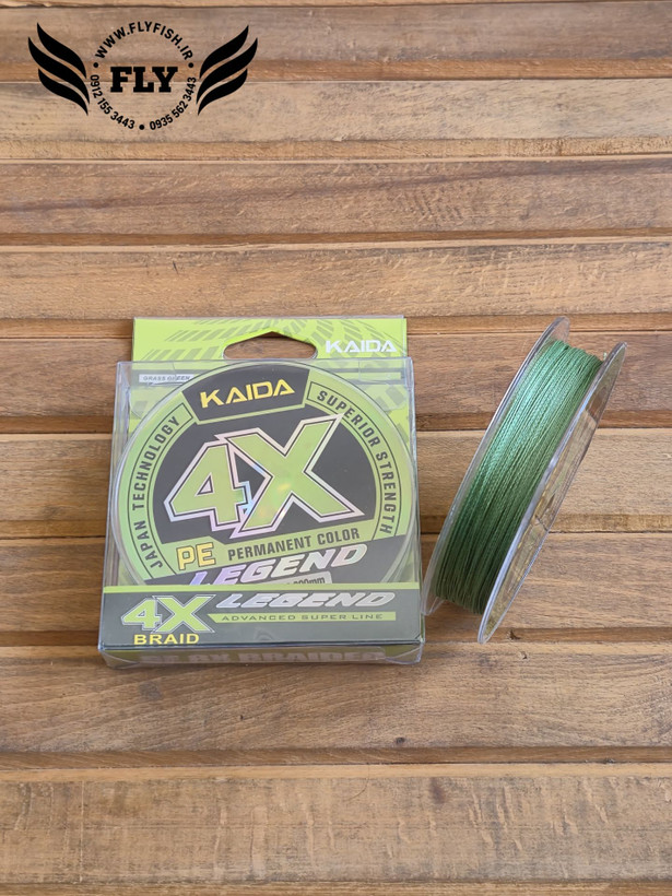 نخ ماهیگیری ابریشم کایدا KAIDA 4X 100m سایز 0.30