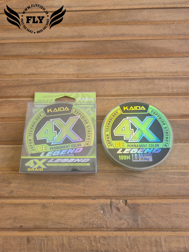 نخ ماهیگیری ابریشم کایدا KAIDA 4X 100m سایز0.50