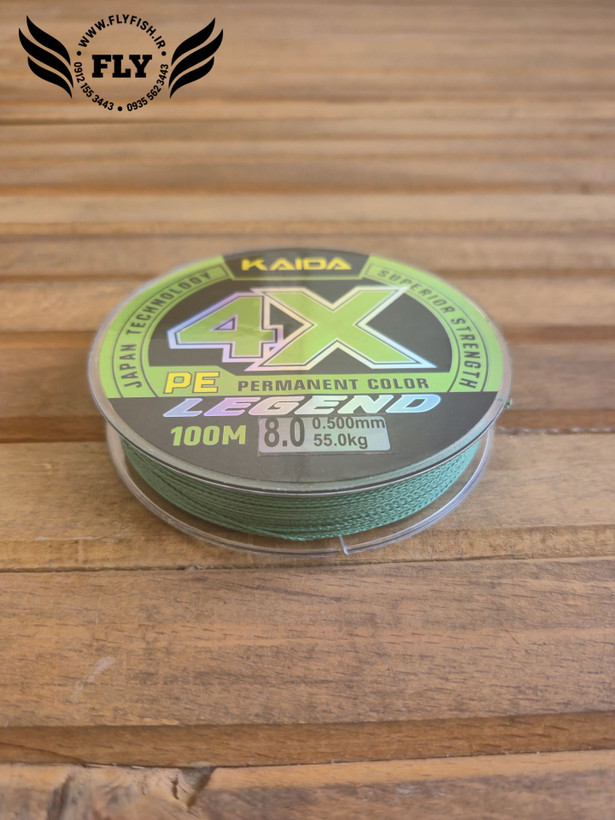 نخ ماهیگیری ابریشم کایدا KAIDA 4X 100m سایز0.50