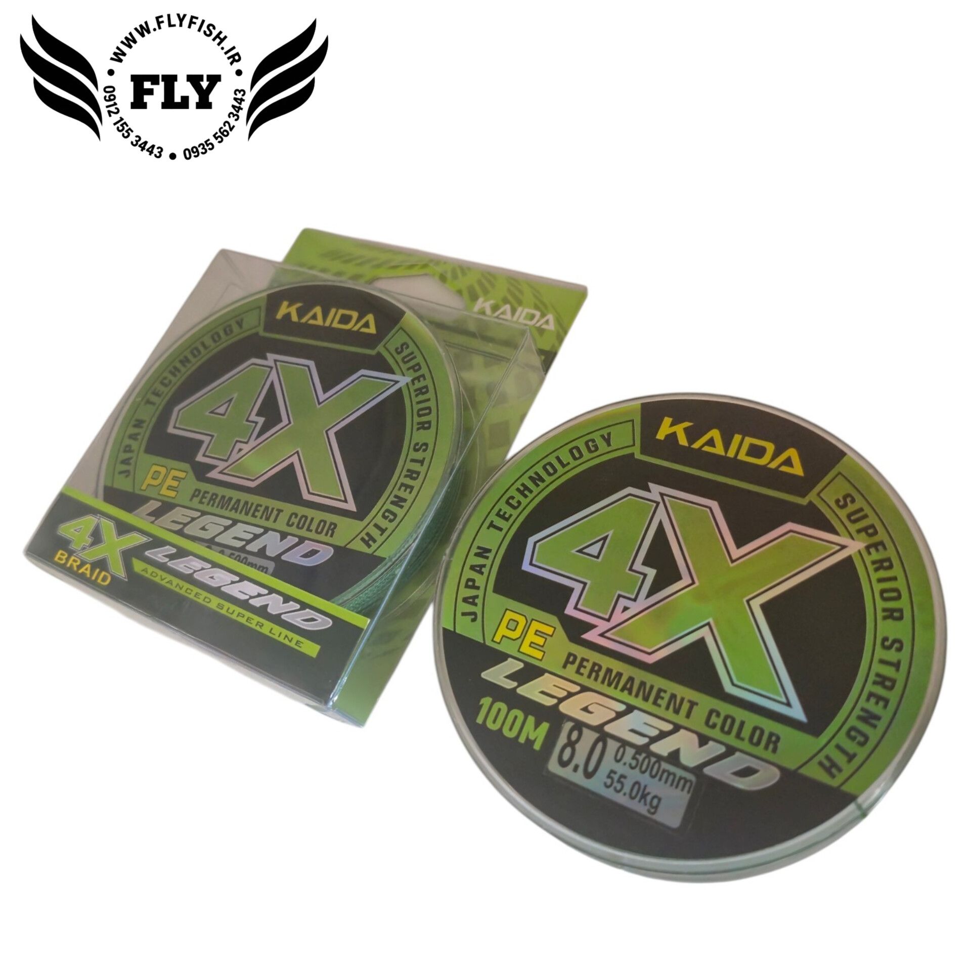 نخ ماهیگیری ابریشم کایدا KAIDA 4X 100m سایز0.50