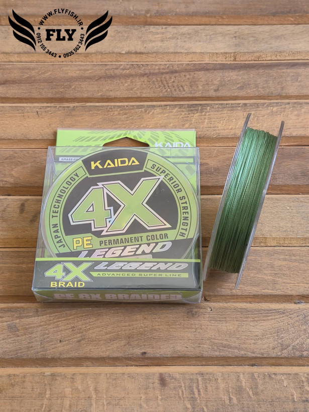 نخ ماهیگیری ابریشم کایدا KAIDA 4X 100m سایز 0.20
