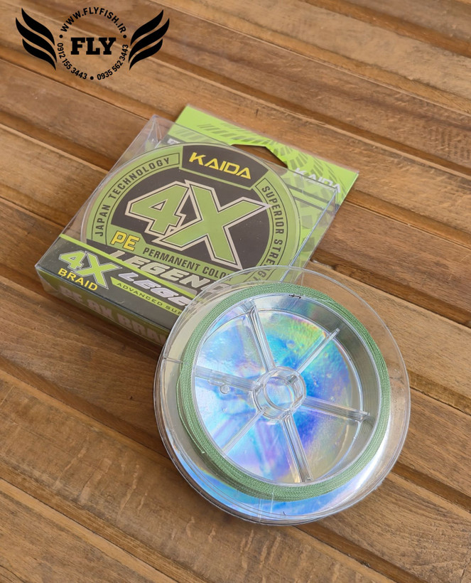 نخ ماهیگیری ابریشم کایدا KAIDA 4X 100m سایز 0.20