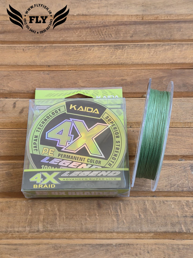 نخ ماهیگیری ابریشم کایدا KAIDA 4X 100m سایز 0.18
