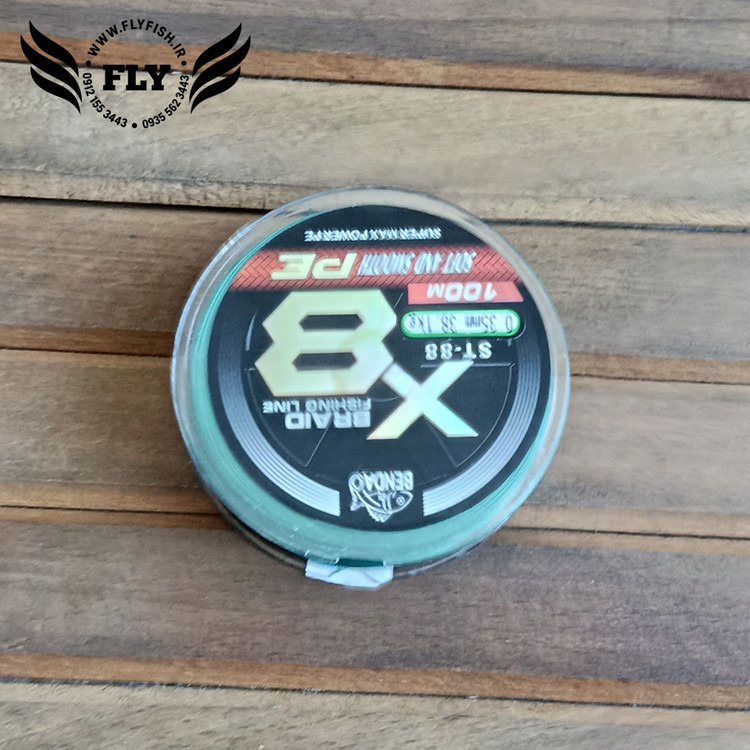 نخ ماهیگیری ابریشم بندائو BEN DAO X8 سایز 0.35 متراژ 100