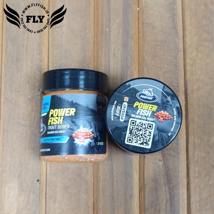 خمیر قزلی تخم ماهی سالمون POWER FISH برند ANREX