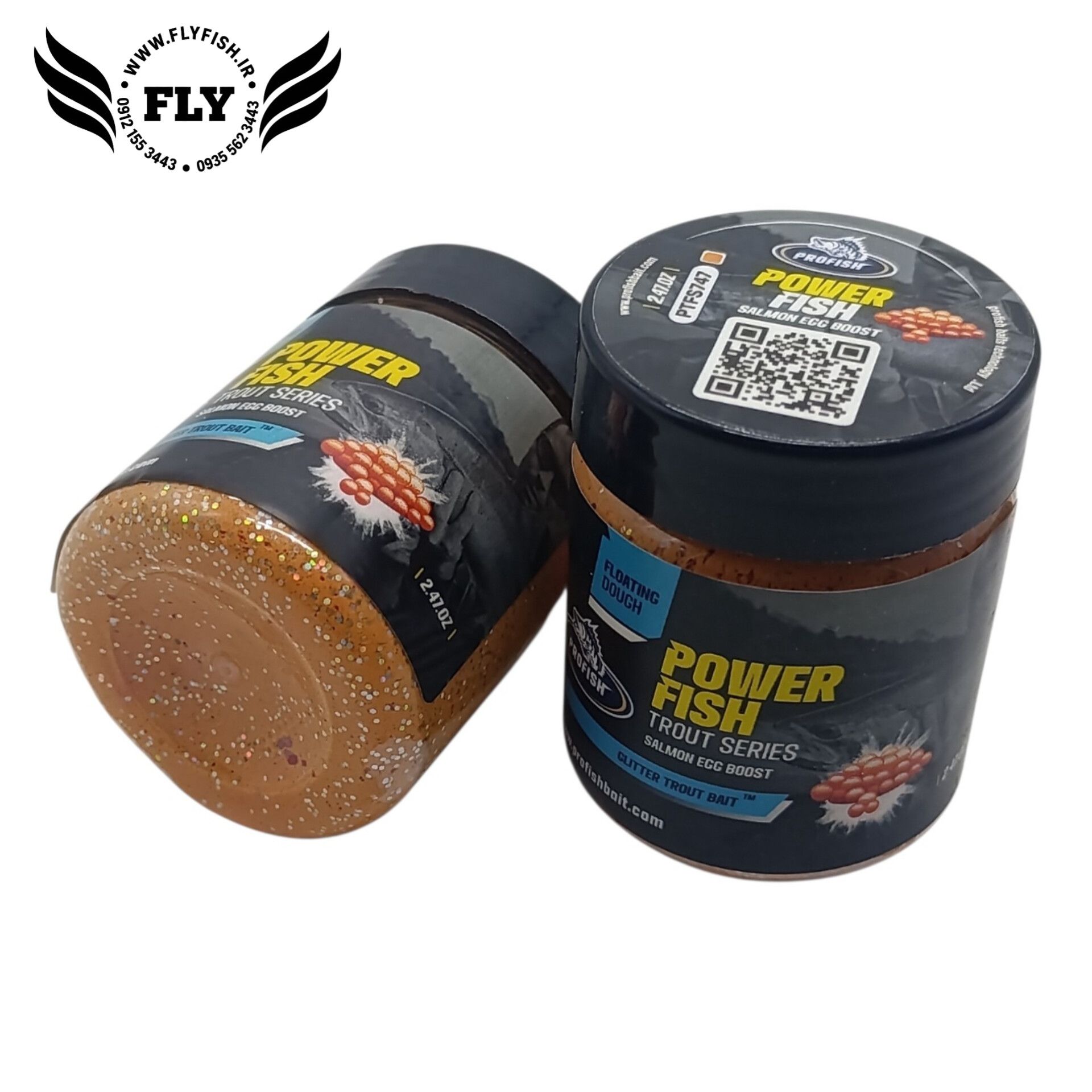 خمیر قزلی تخم ماهی سالمون POWER FISH برند ANREX