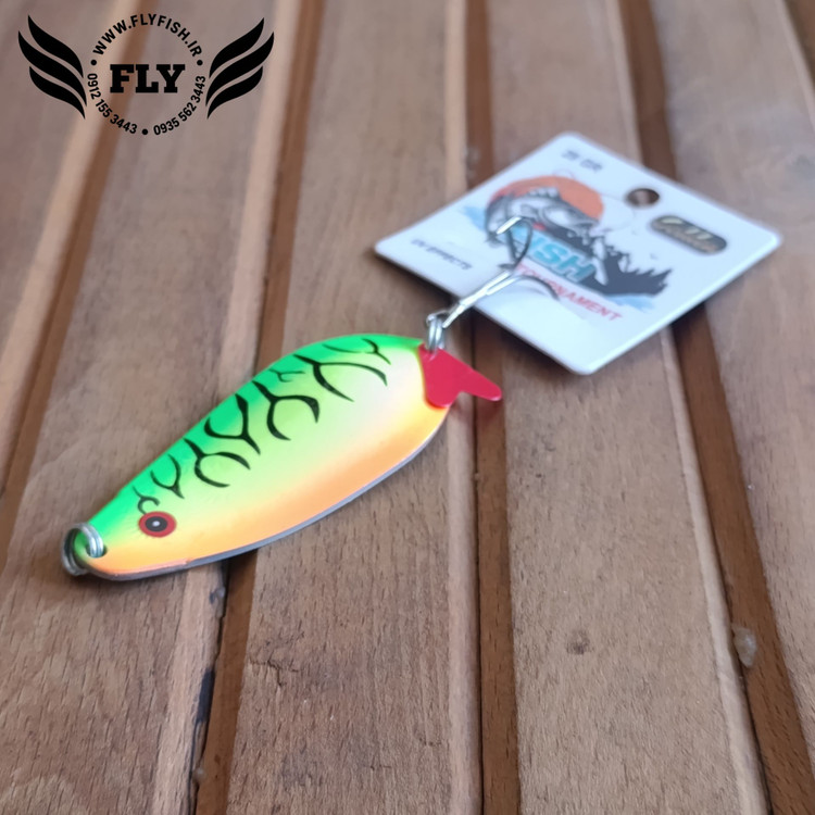 قاشقک ماهیگیری پرچمی تایگر 28 گرمی گلدن فیش GOLDEN FISH