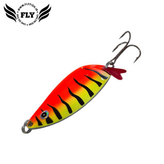 قاشقک ماهیگیری تایگر زرد نارنجی 21 گرمی گلدن فیش GOLDEN FISH