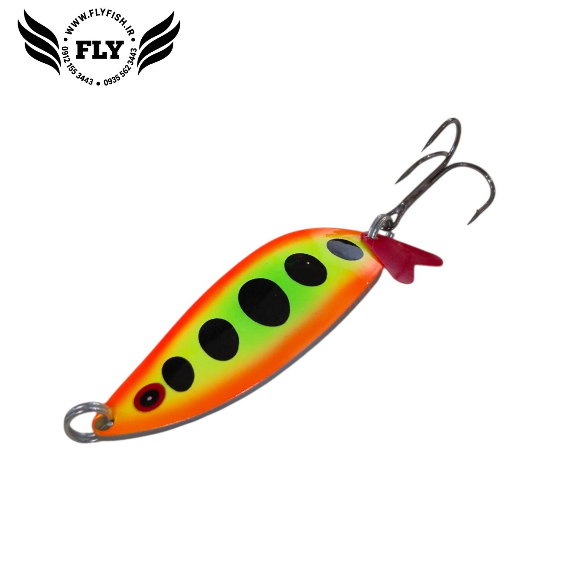 قاشقک ماهیگیری پرچمی خالدار 21 گرمی گلدن فیش GOLDEN FISH